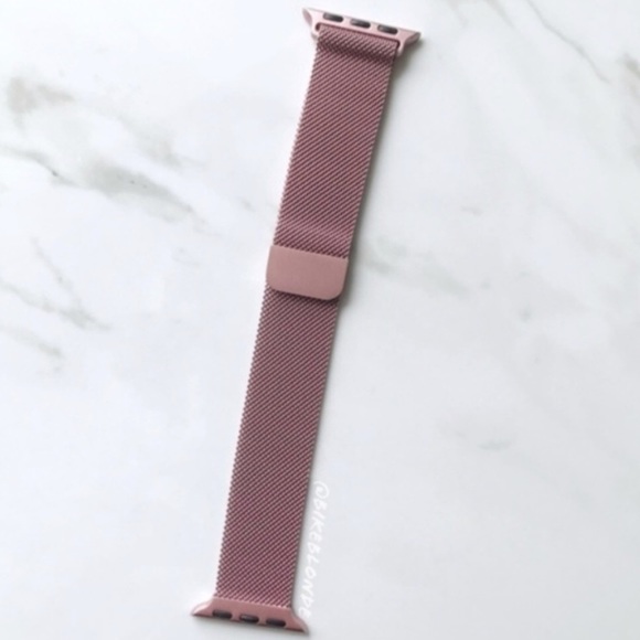 NEW Pink Rose Gold Stainless Band For Apple Watch - Picture 2 of 7
